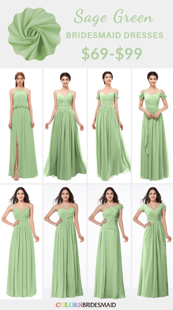 ColsBM Sage green bridesmaid dresses